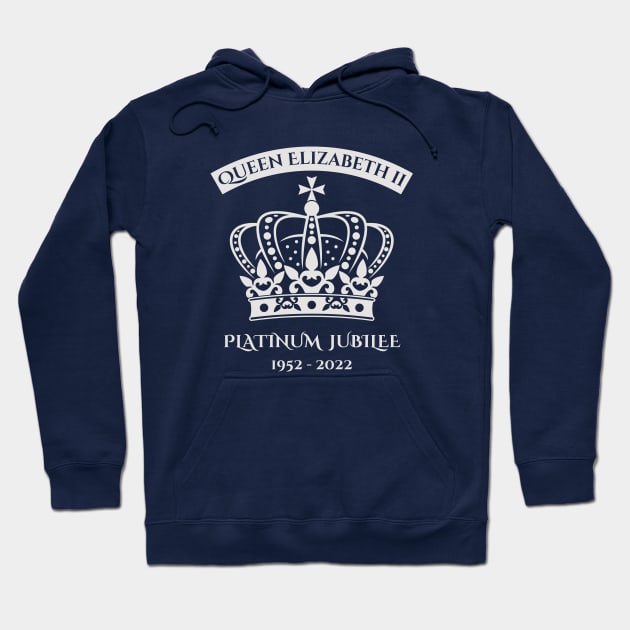 Queen's Platinum Jubilee | Crown Design Hoodie by Auraya Studio